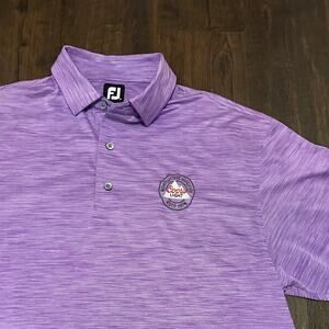 Coors Light FJ Polo foot joy Purple Size Large Lightweight